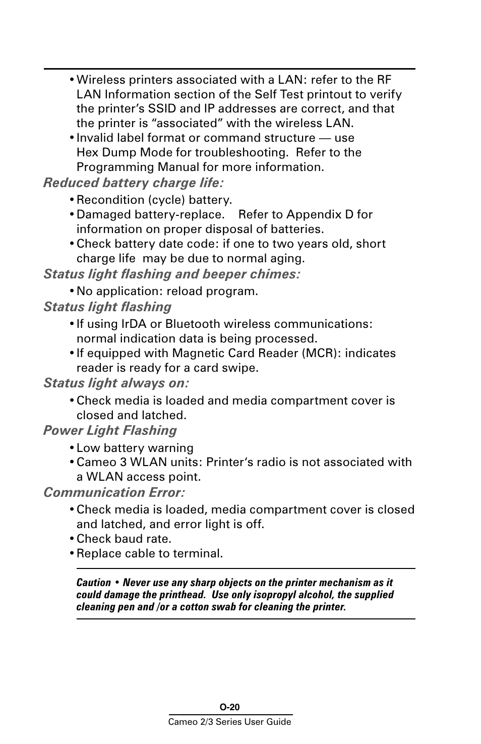 Zebra Technologies Mobile Printer User Manual | Page 20 / 40