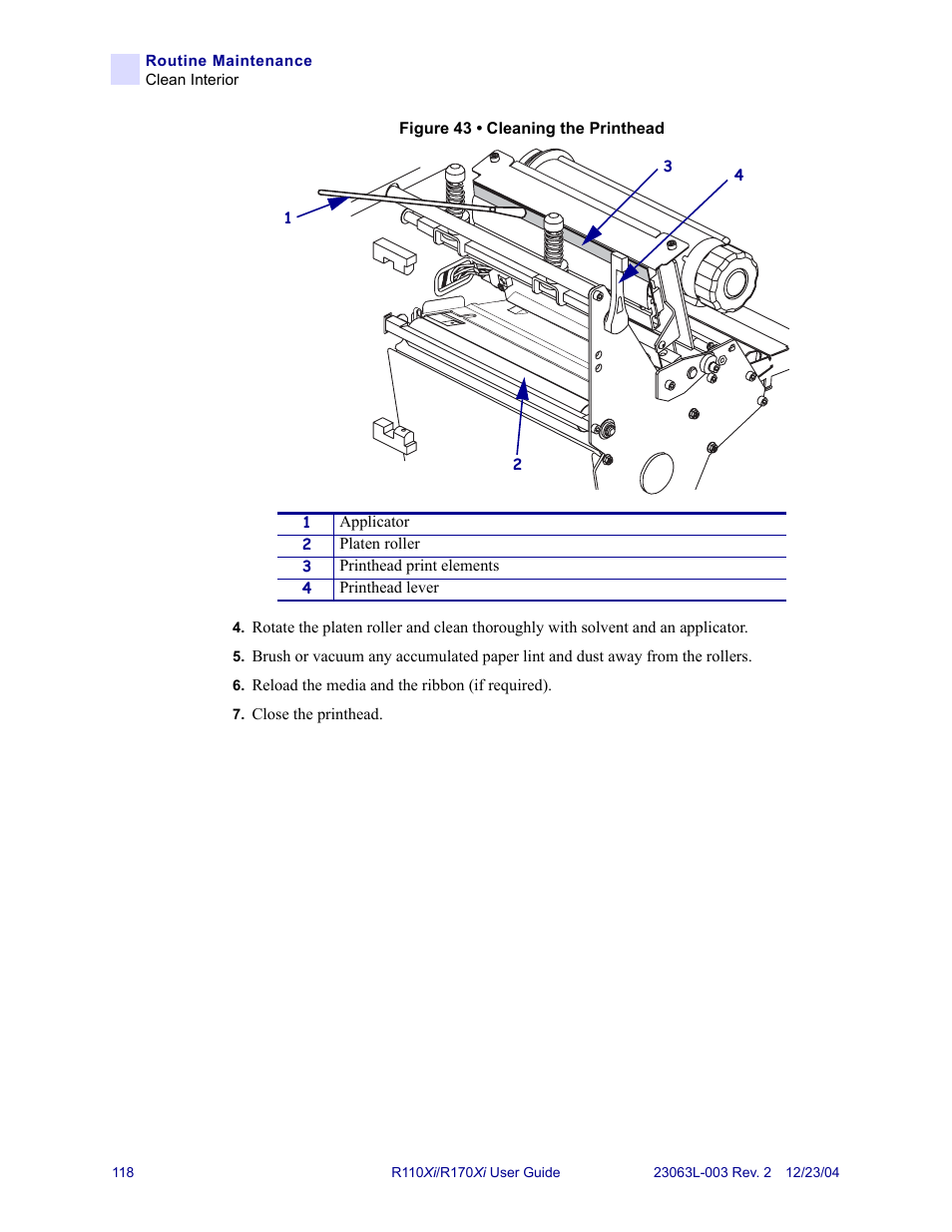 Zebra Technologies R170XiTM User Manual | Page 130 / 184