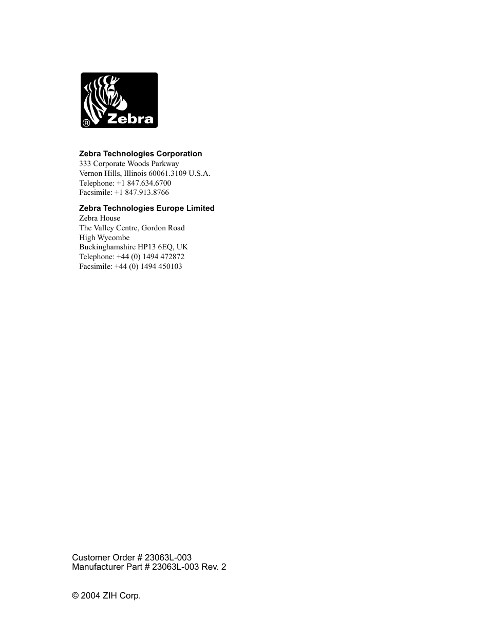Zebra Technologies R170XiTM User Manual | Page 184 / 184
