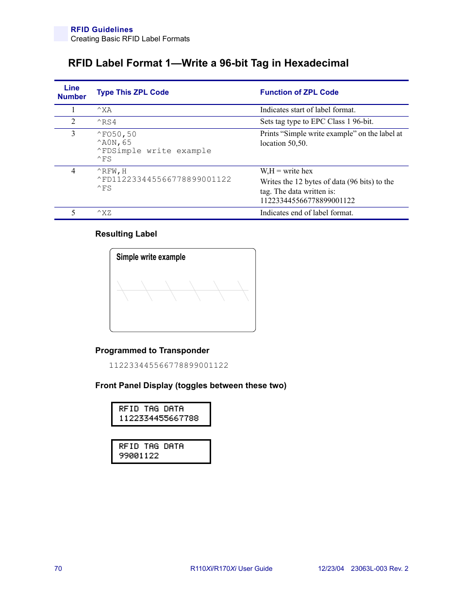 Zebra Technologies R170XiTM User Manual | Page 82 / 184