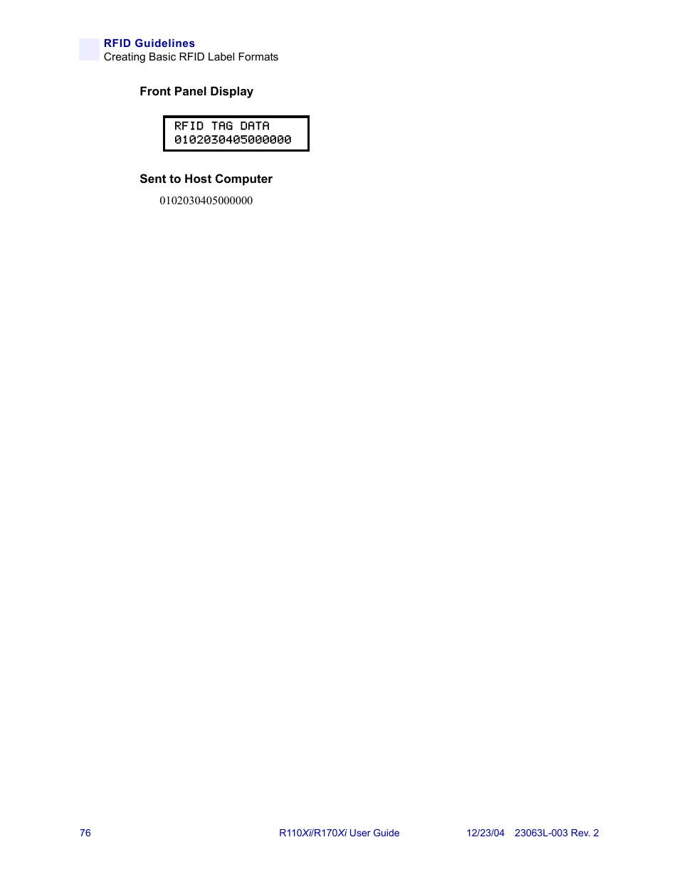 Zebra Technologies R170XiTM User Manual | Page 88 / 184
