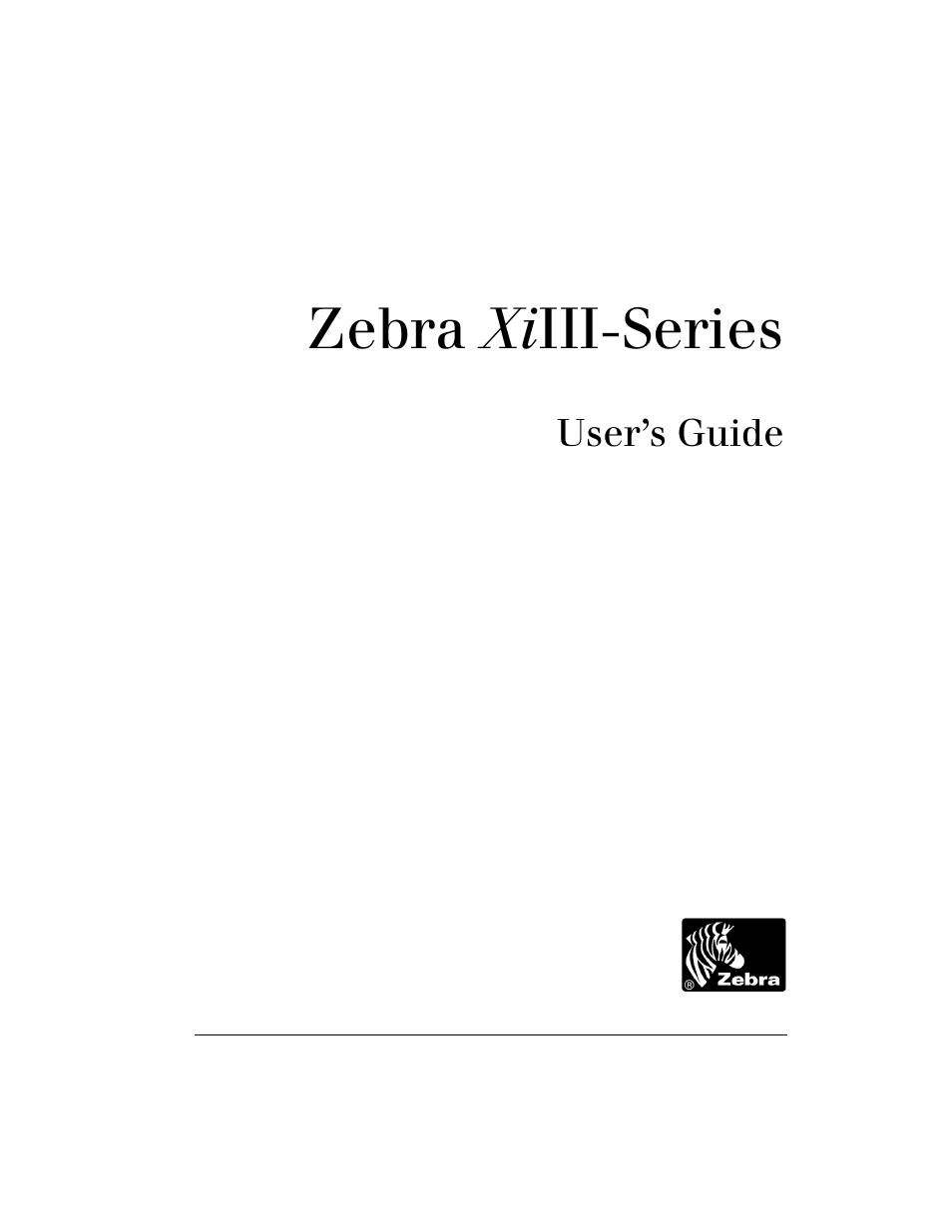 Zebra Technologies XiIII Series User Manual | 116 pages