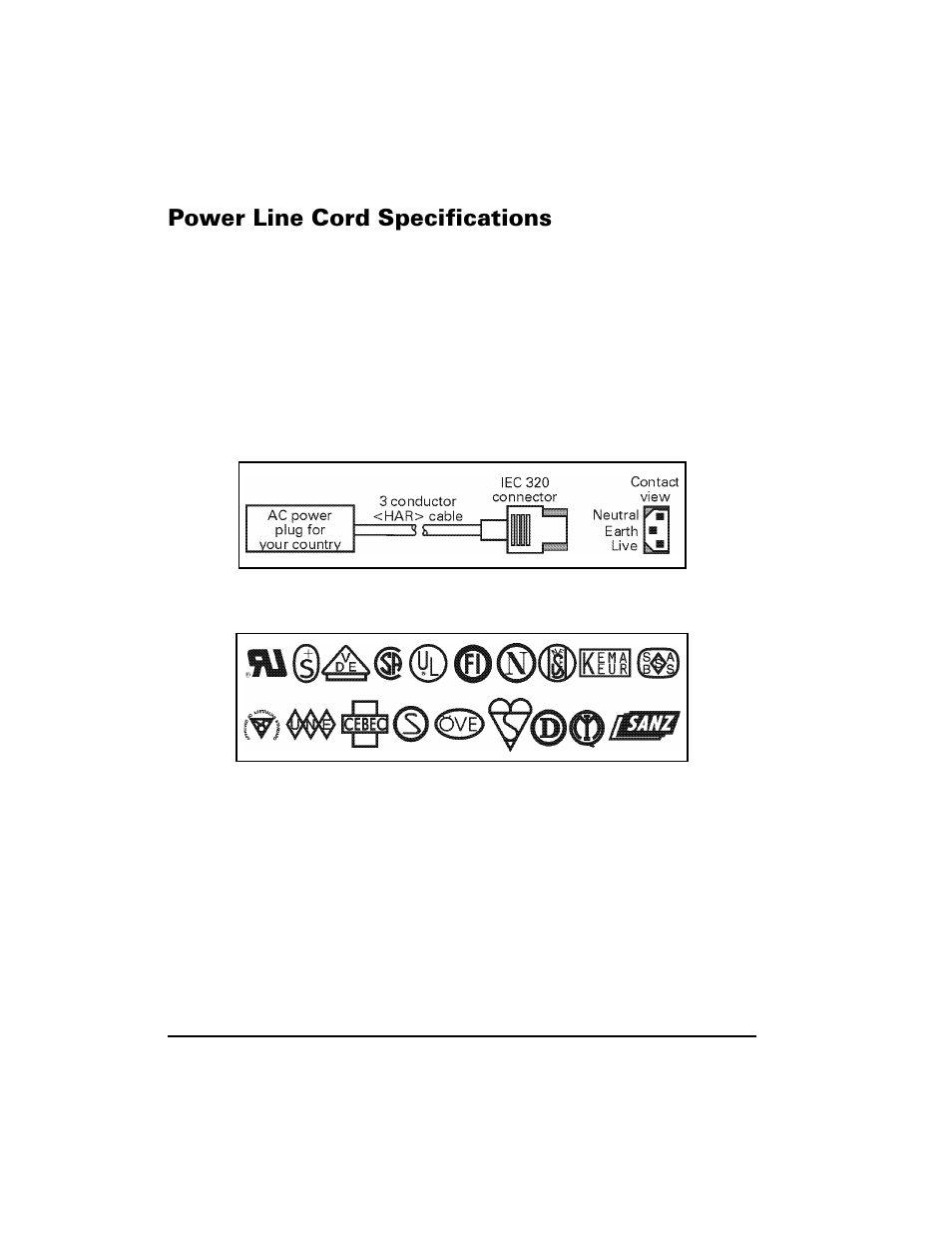 Power line cord specifications, Figure 38 o, 3rzhu /lqh &rug 6shflilfdwlrqv | Zebra Technologies XiIII Series User Manual | Page 100 / 116