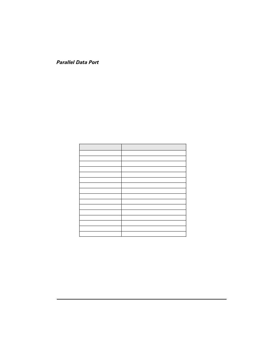 Parallel data port, Parallel port interconnections | Zebra Technologies XiIII Series User Manual | Page 105 / 116