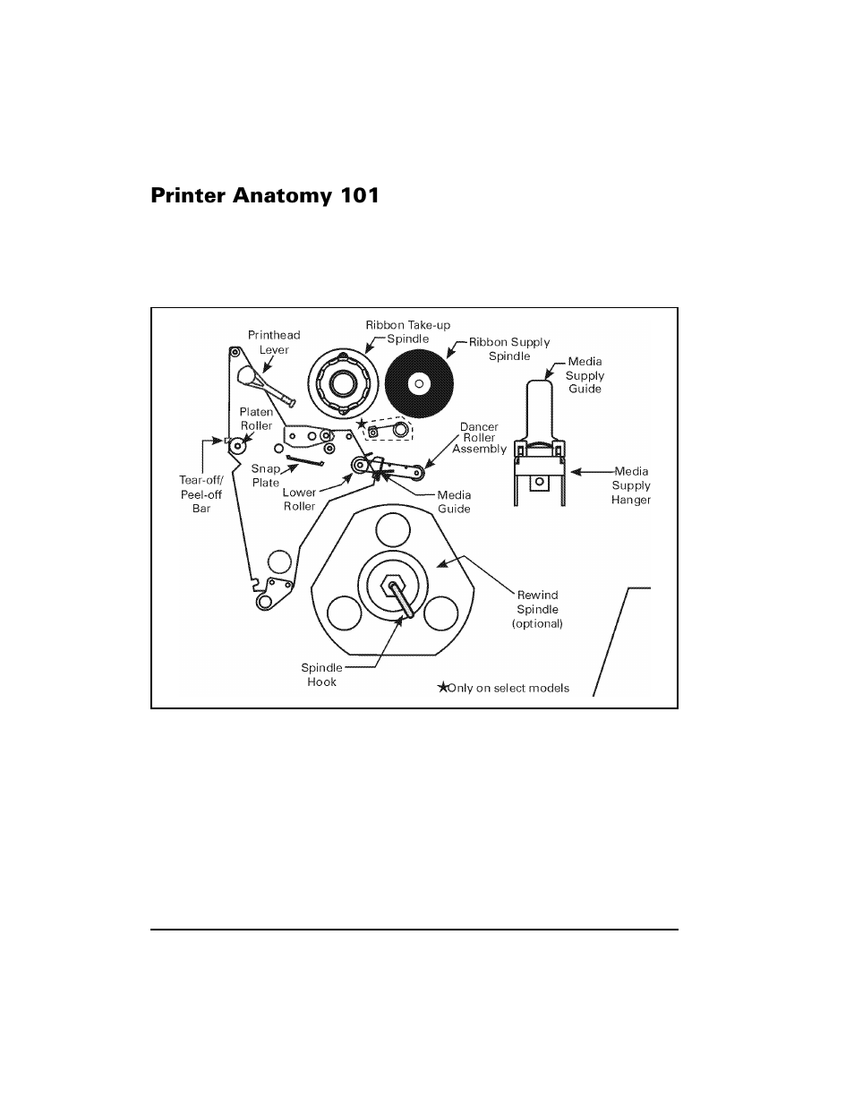 Printer anatomy 101, 3ulqwhu $qdwrp | Zebra Technologies XiIII Series User Manual | Page 12 / 116