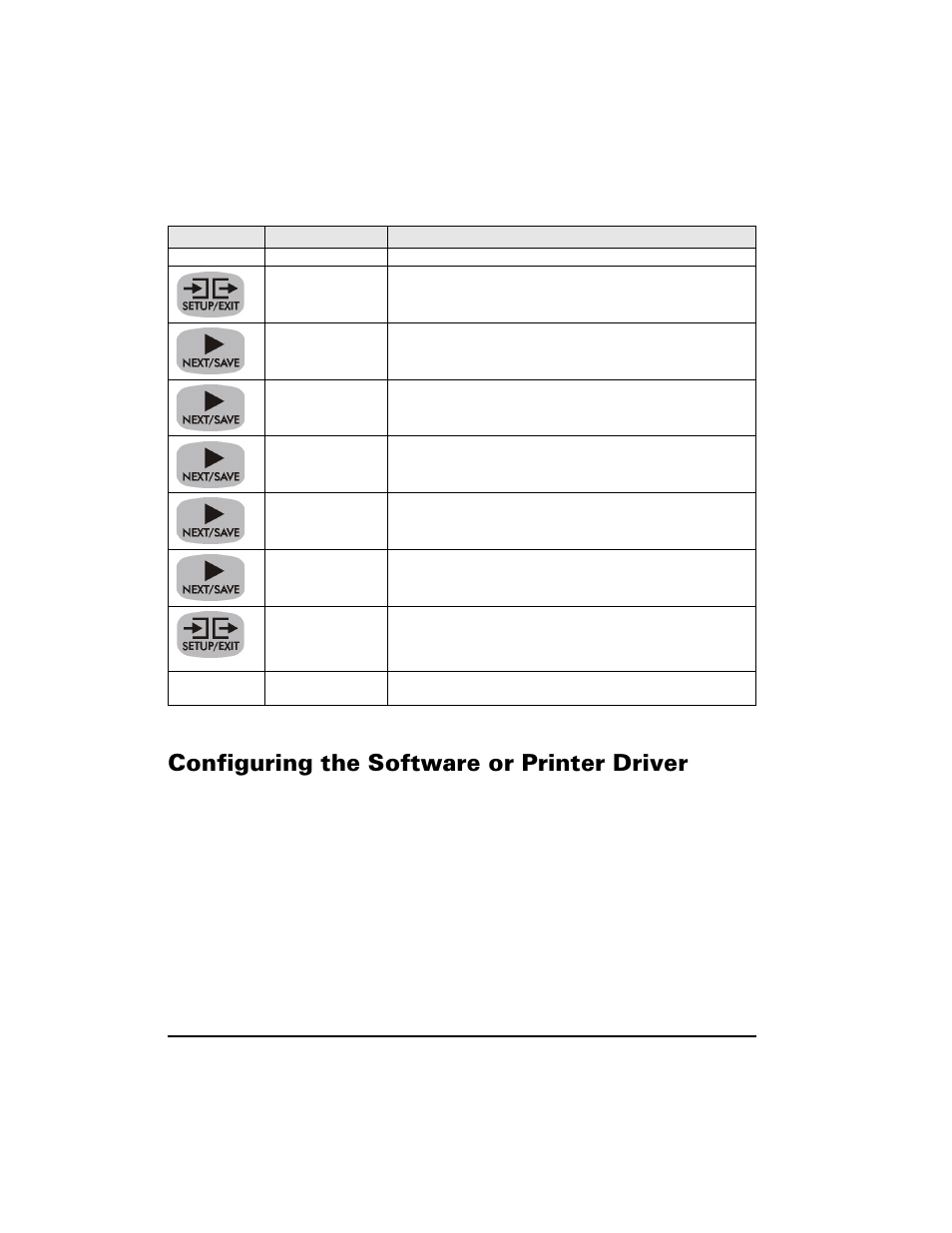 Configuring the software or printer driver, Rqiljxulqj wkh 6riwzduh ru 3ulqwhu 'ulyhu, 16 zebra xi iii-series user’s guide | Zebra Technologies XiIII Series User Manual | Page 24 / 116
