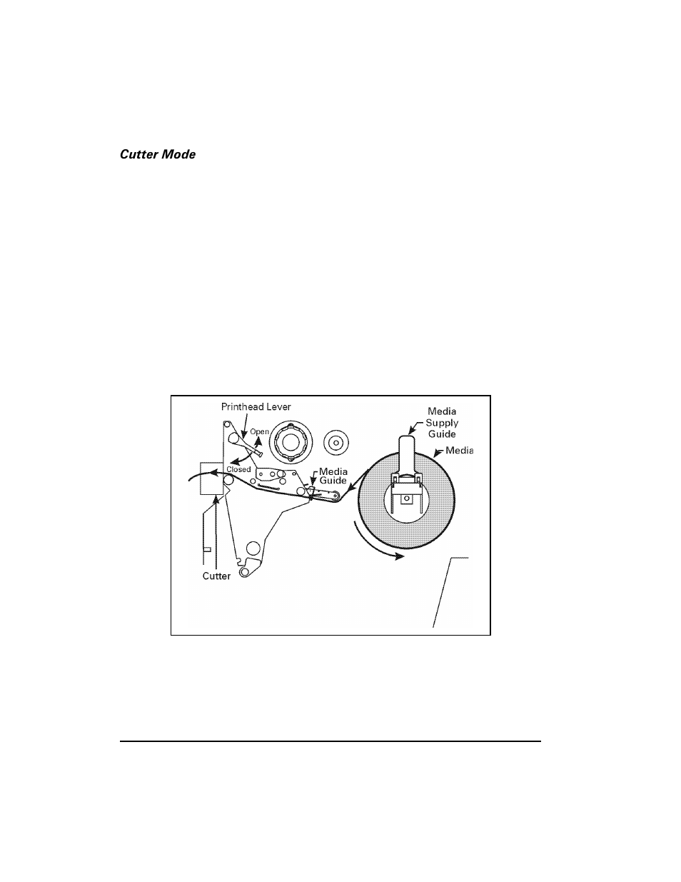 Cutter mode | Zebra Technologies XiIII Series User Manual | Page 40 / 116