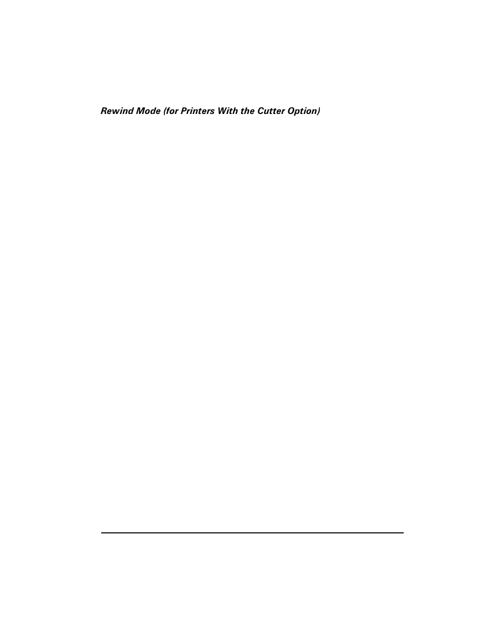 Rewind mode (for printers with the cutter option) | Zebra Technologies XiIII Series User Manual | Page 41 / 116