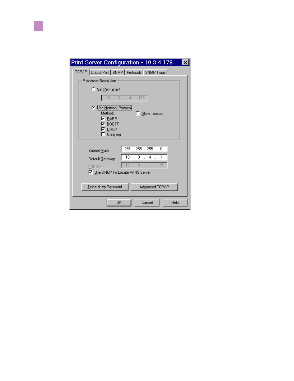 To set the subnet, complete these steps, To set the default gateway, complete these steps | Zebra Technologies PrintServer User Manual | Page 51 / 157