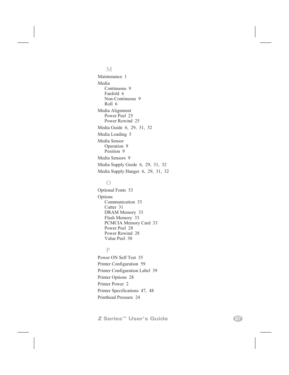 Zebra Technologies Z6000 User Manual | Page 95 / 98