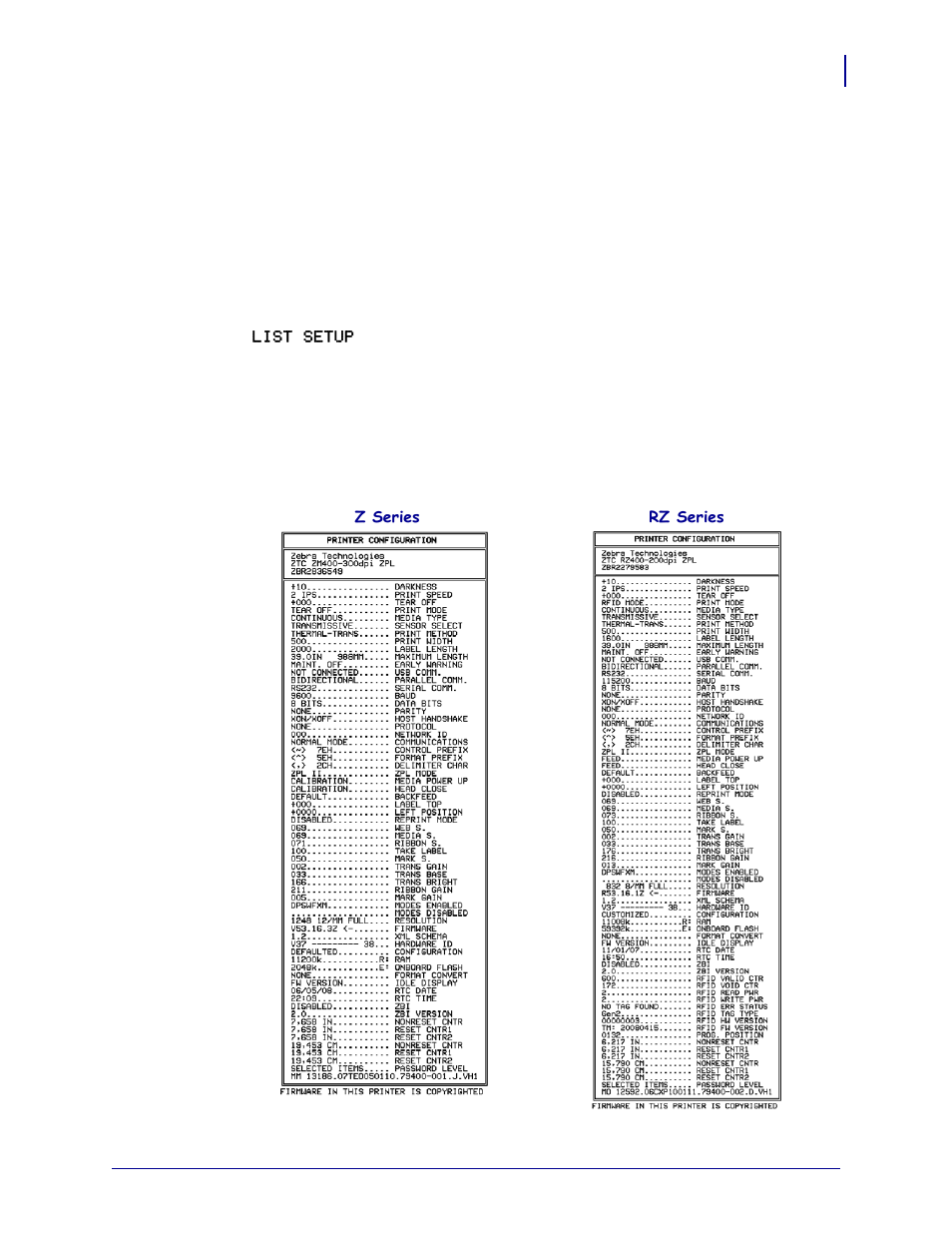 Print a configuration label | Zebra Technologies Z SERIES 79695L-002 User Manual | Page 67 / 156