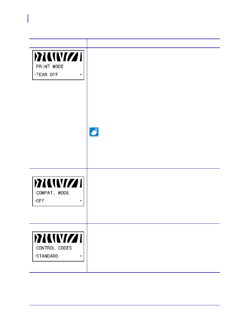 For instr | Zebra Technologies Z SERIES 79695L-002 User Manual | Page 72 / 156