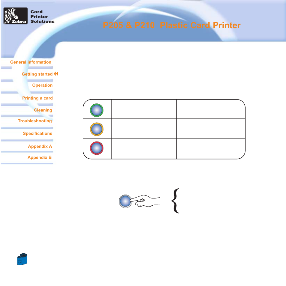 1 • 2 indicators and control | Zebra Technologies Zebra P210i User Manual | Page 11 / 42