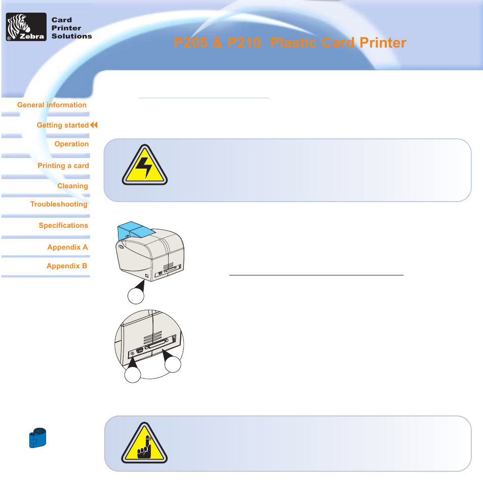 1 • 3 printer installation | Zebra Technologies Zebra P210i User Manual | Page 12 / 42