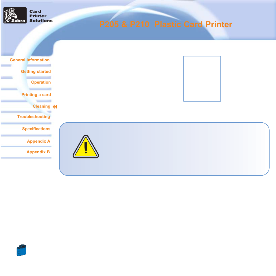 Cleaning, Leaning | Zebra Technologies Zebra P210i User Manual | Page 24 / 42