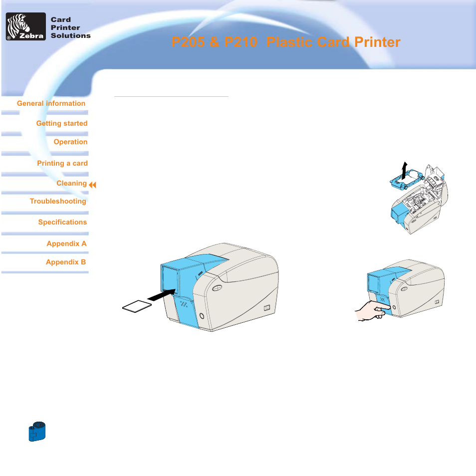 4 • 1 cleaning system | Zebra Technologies Zebra P210i User Manual | Page 25 / 42