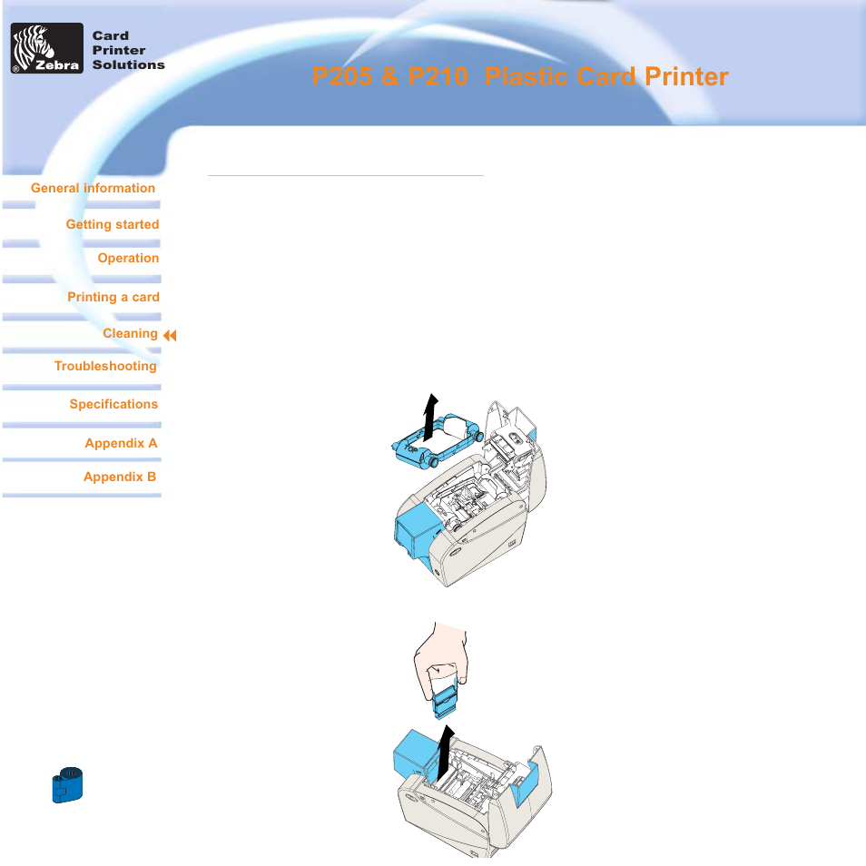 4 • 3 card cleaning cartridge | Zebra Technologies Zebra P210i User Manual | Page 27 / 42