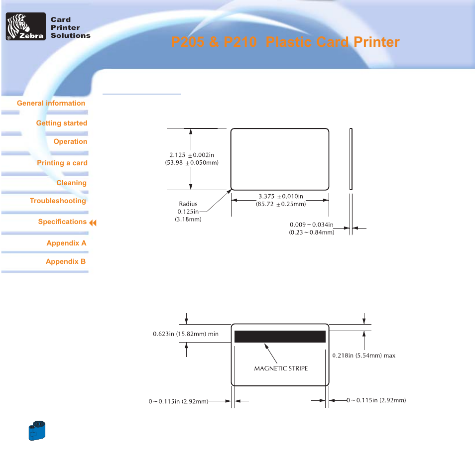 Zebra Technologies Zebra P210i User Manual | Page 35 / 42