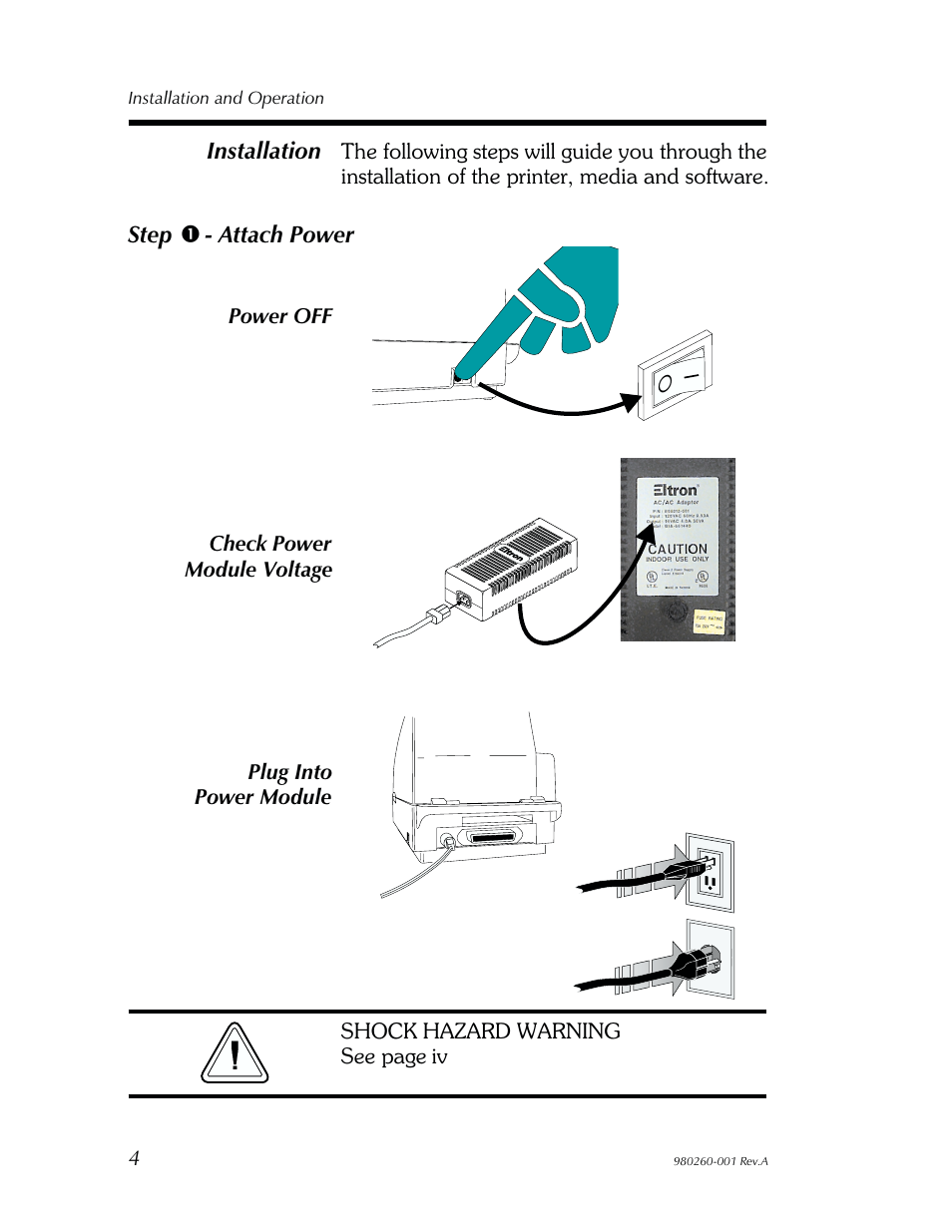 In stal la tion 4 | Zebra Technologies 2722 User Manual | Page 10 / 30