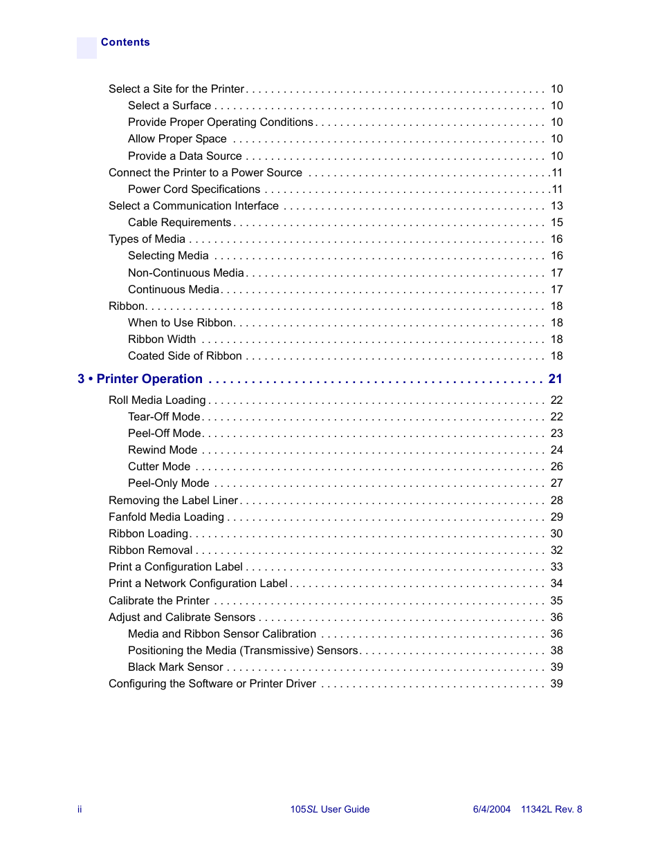 Zebra Technologies Zebra S Series 105SL User Manual | Page 6 / 130