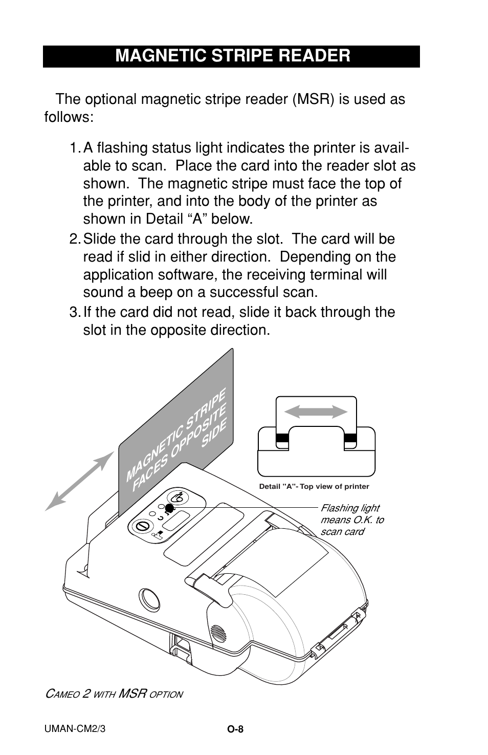 Magnetic stripe reader | Zebra Technologies XiIIIPlus User Manual | Page 14 / 40