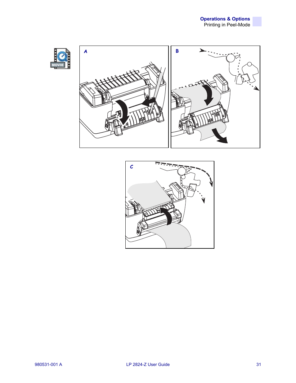 Zebra Technologies Zebra LP 2824-Z User Manual | Page 31 / 62