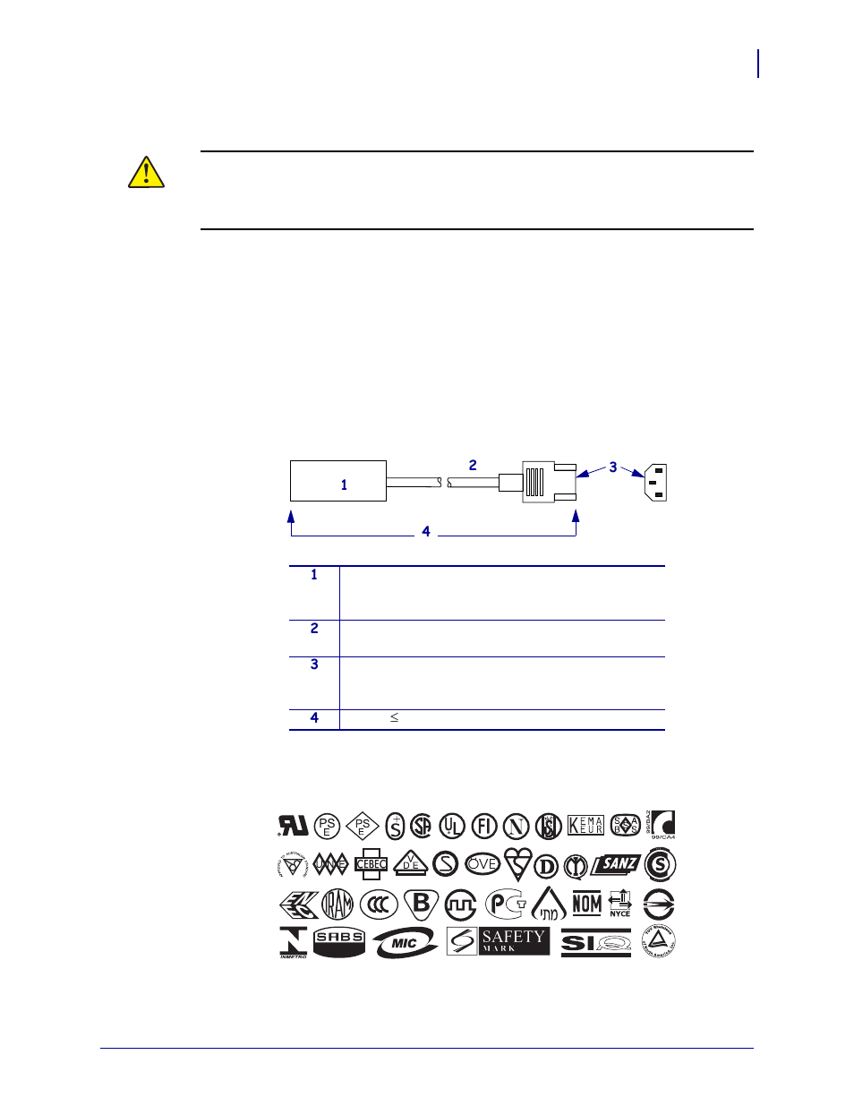 Power cord specifications, Unsure, see | Zebra Technologies ZEBRA RXI4TM User Manual | Page 29 / 190