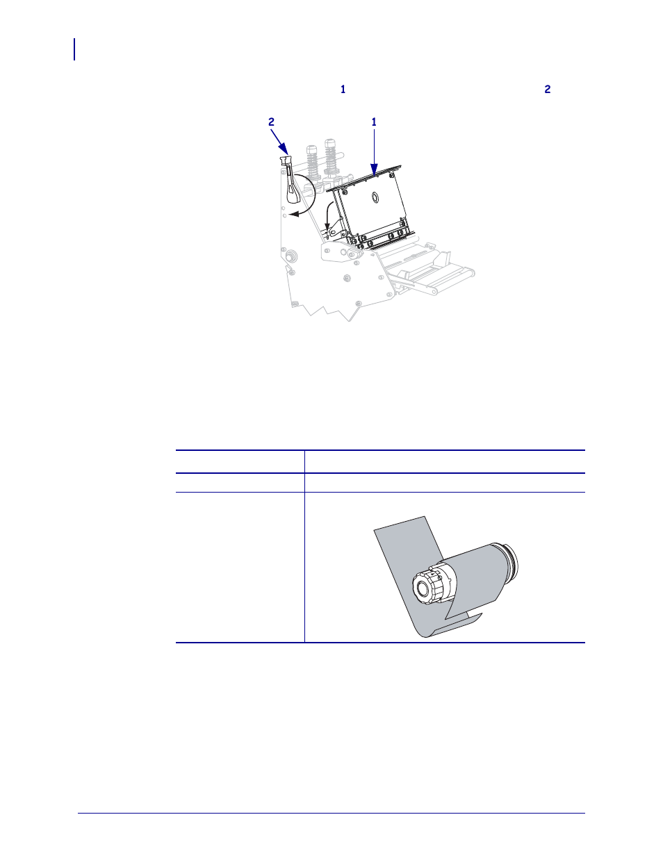 Remove used ribbon | Zebra Technologies ZEBRA RXI4TM User Manual | Page 74 / 190