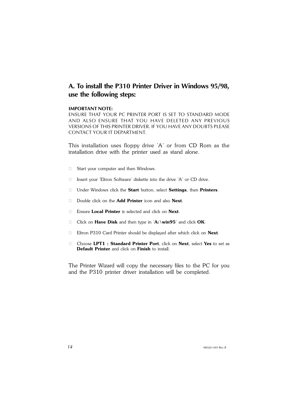 Zebra Technologies P310F User Manual | Page 22 / 46