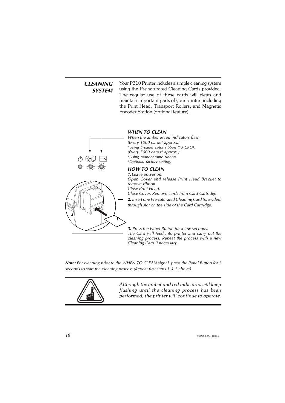 Cleaning system | Zebra Technologies P310F User Manual | Page 26 / 46