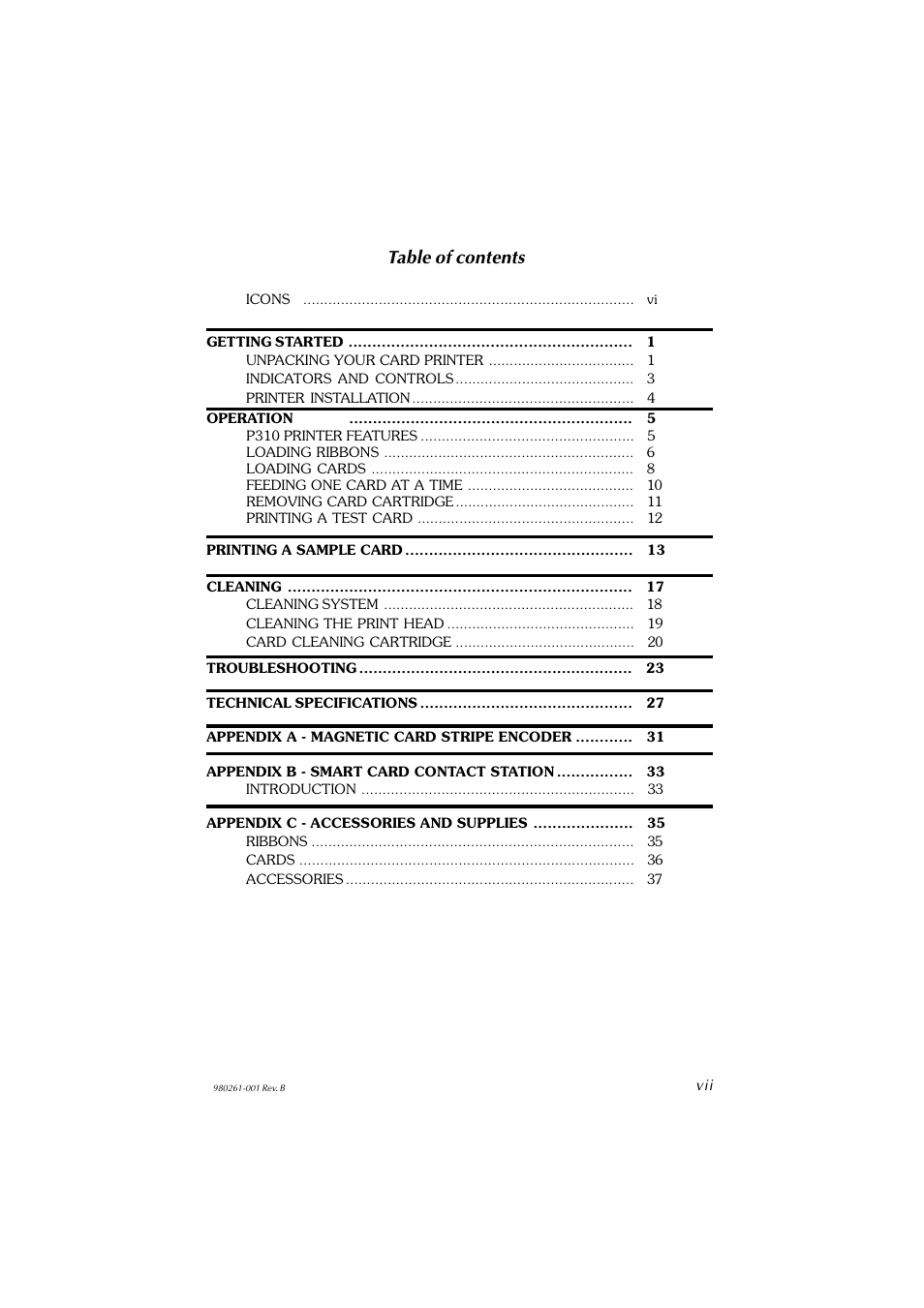 Zebra Technologies P310F User Manual | Page 7 / 46