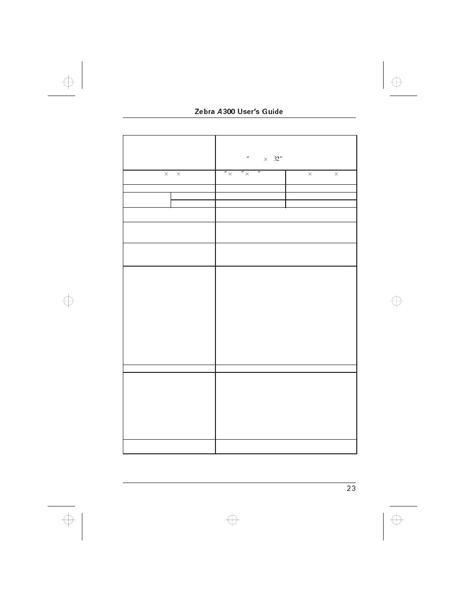 Zebra Technologies A300 User Manual | Page 32 / 36