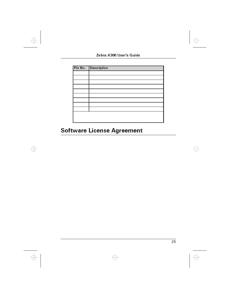 Software license agreement | Zebra Technologies A300 User Manual | Page 34 / 36