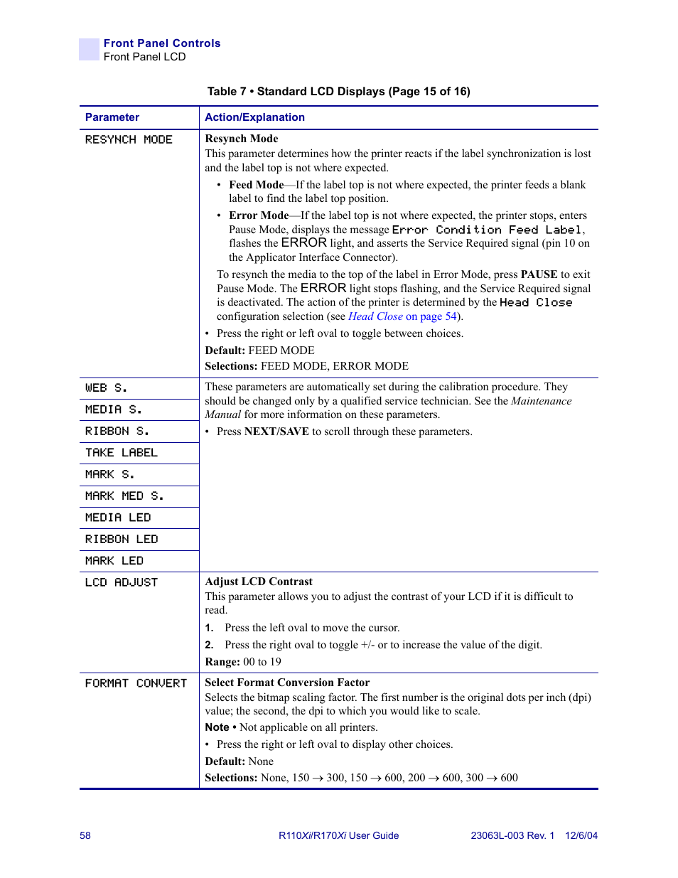 Zebra Technologies R110Xi User Manual | Page 70 / 184