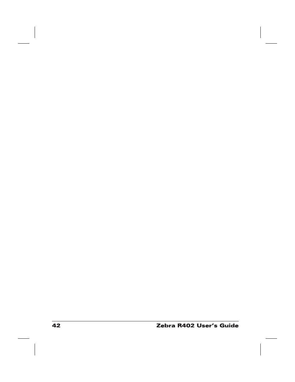 Zebra Technologies R402 User Manual | Page 50 / 72