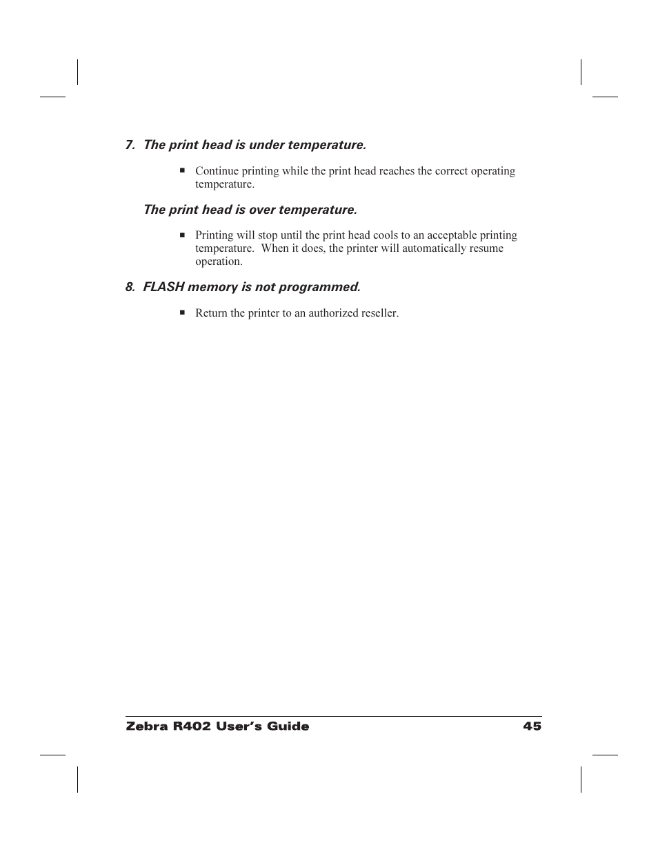 Zebra Technologies R402 User Manual | Page 53 / 72