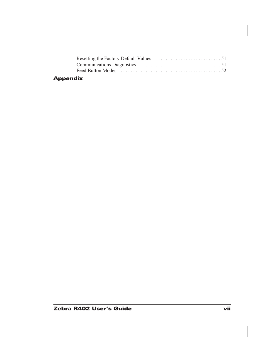 Zebra Technologies R402 User Manual | Page 7 / 72