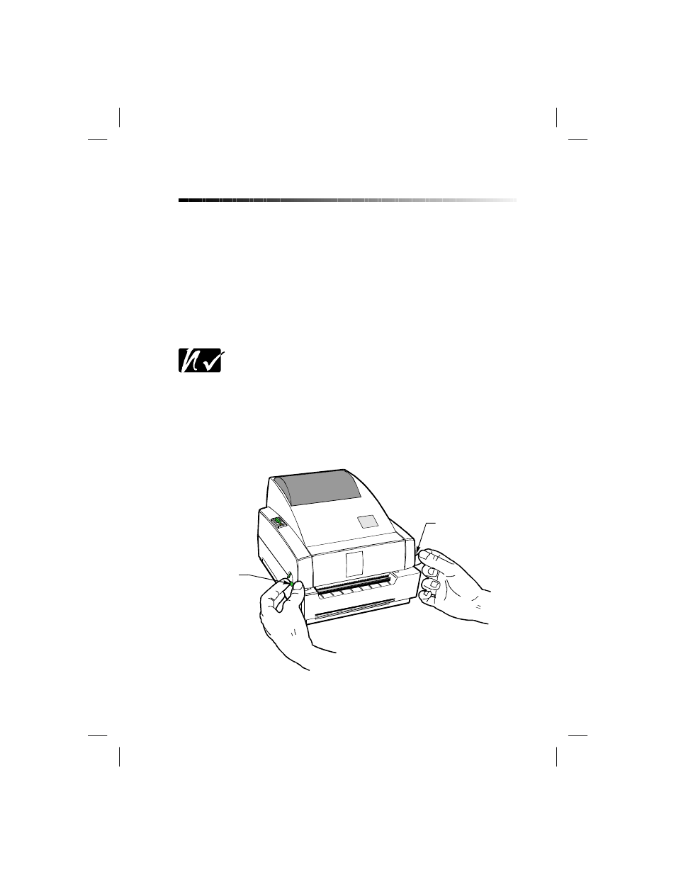 Getting ready to print, Loading the media, Tear-off mode | Zebra Technologies T402 User Manual | Page 12 / 62