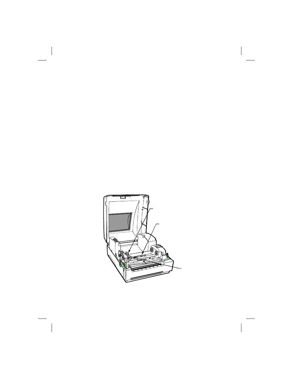 Loading the ribbon | Zebra Technologies T402 User Manual | Page 29 / 62