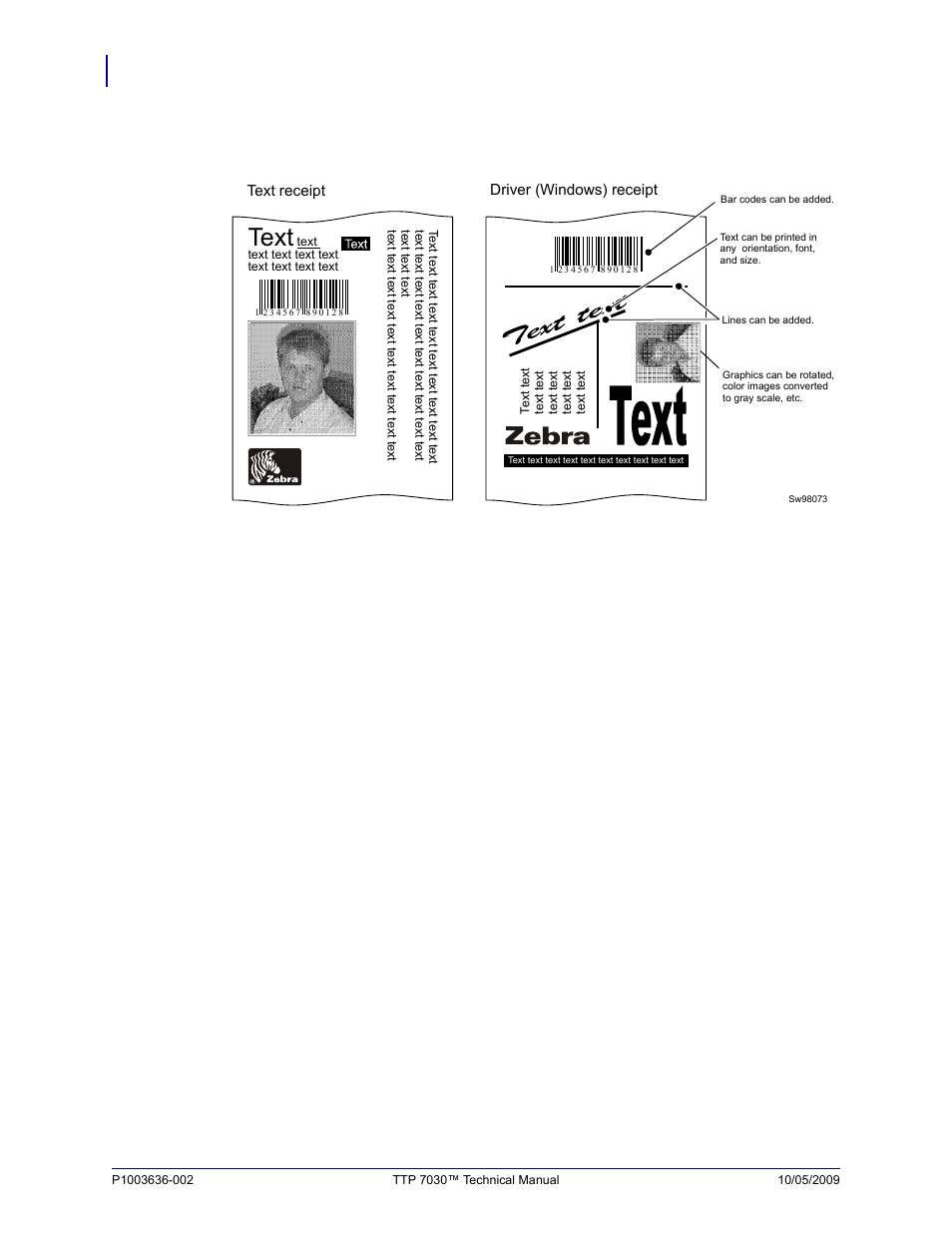 Text, Figure 15 • ticket styles | Zebra Technologies TTP 7030 User Manual | Page 28 / 128