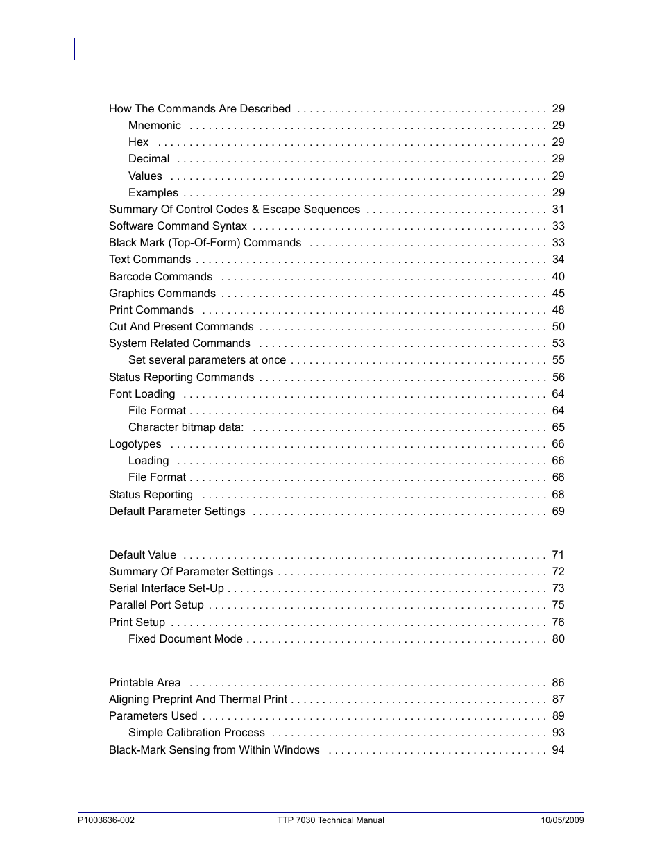 Zebra Technologies TTP 7030 User Manual | Page 4 / 128