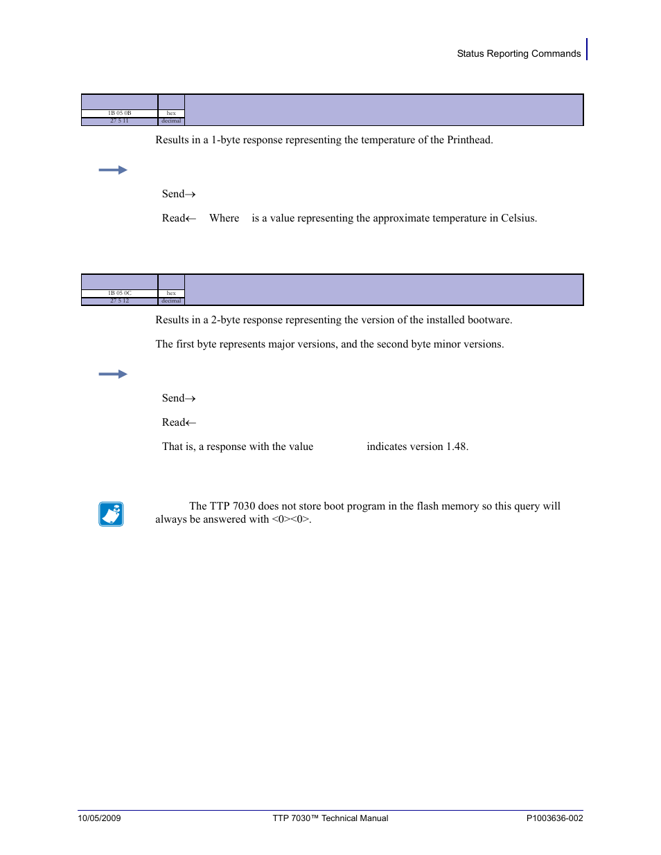 Esc enq 11, Esc enq 12 | Zebra Technologies TTP 7030 User Manual | Page 61 / 128