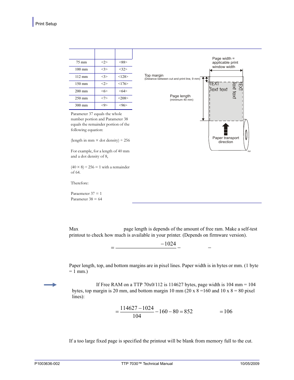 Fixed document mode | Zebra Technologies TTP 7030 User Manual | Page 80 / 128