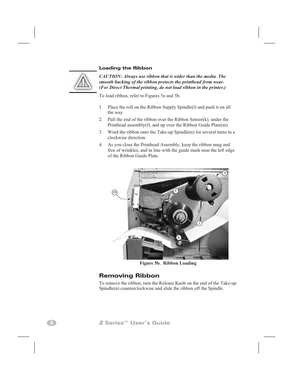 Fanfold 6, Roll 6, Media guide 6, 29, 31, 32 | Media supply guide 6, 29, 31, 32, Media supply hanger 6, 29, 31, 32, Removing ribbon | Zebra Technologies Zebra Z4000 User Manual | Page 16 / 98