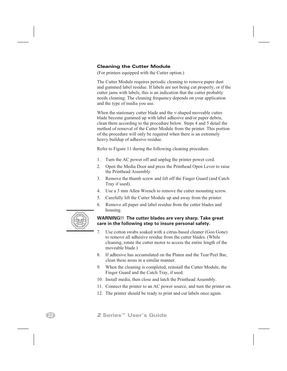Platen 20, Printhead 20, Sensors 20 | Zebra Technologies Zebra Z4000 User Manual | Page 30 / 98