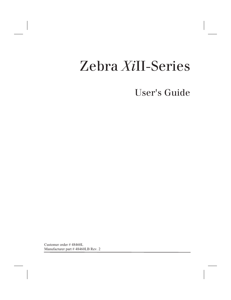 Zebra Technologies XiII-Series User Manual | 118 pages