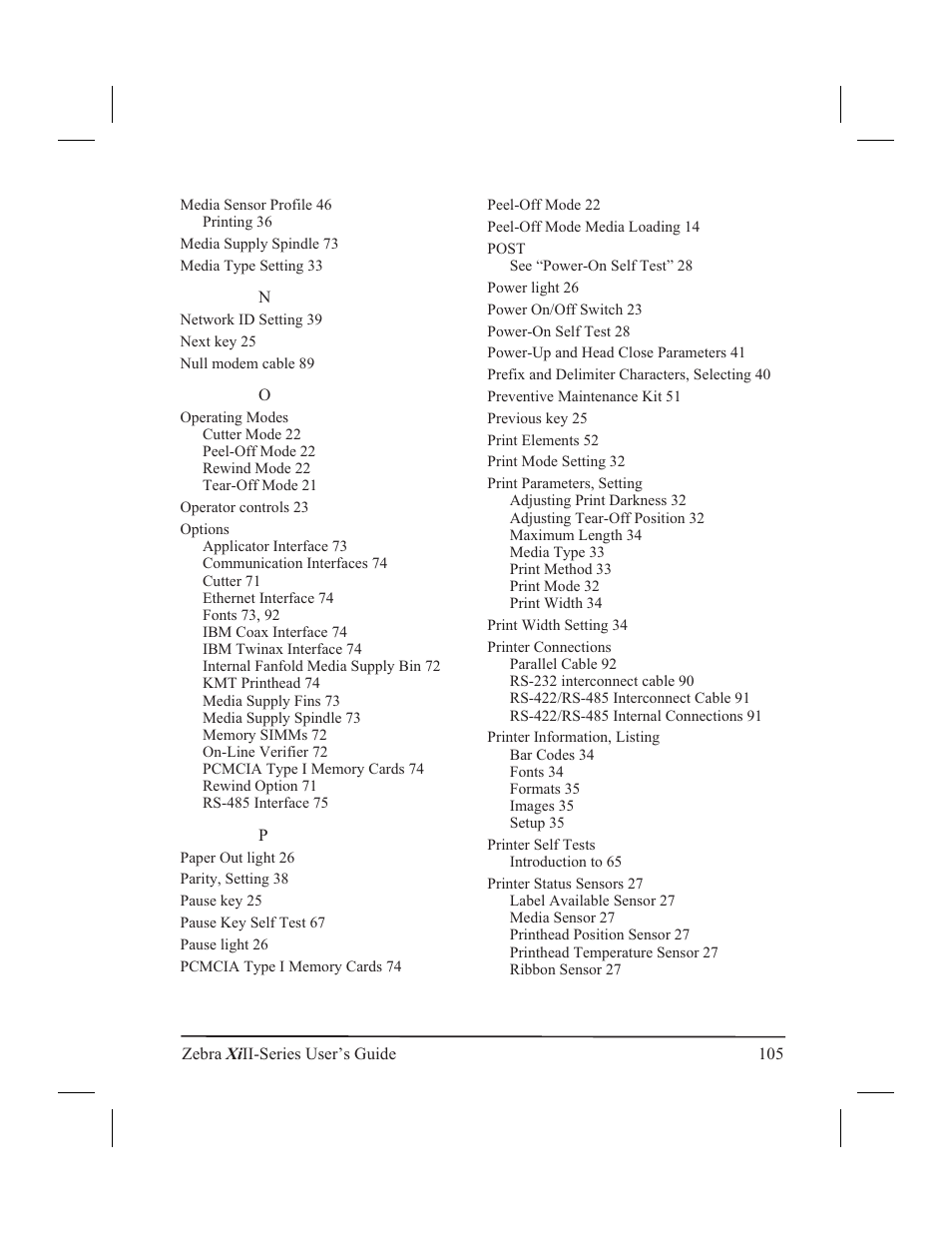 Zebra Technologies XiII-Series User Manual | Page 117 / 118