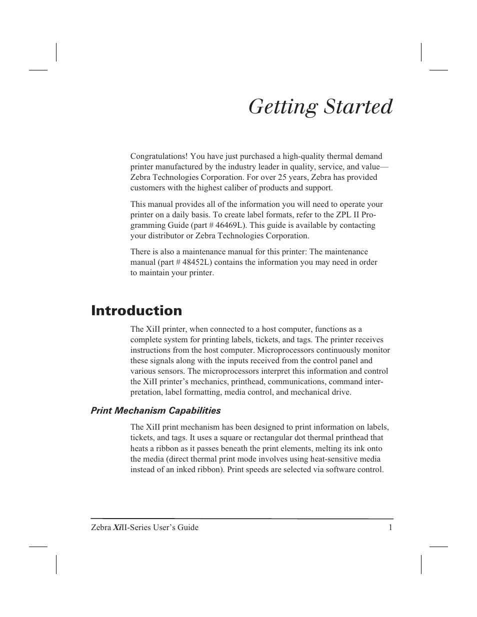 Zebra Technologies XiII-Series User Manual | Page 13 / 118