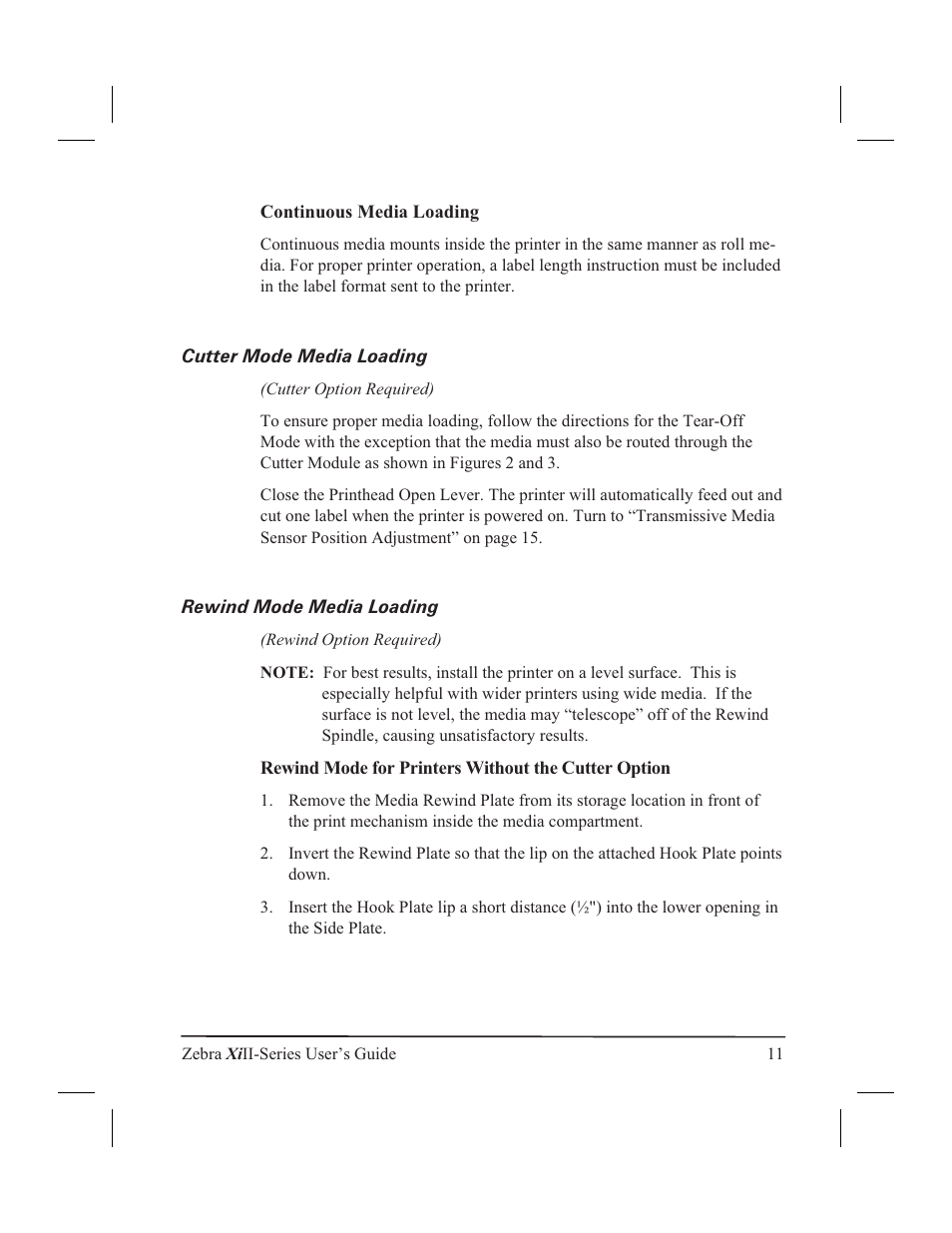 Media and ribbon requirements 3, Unpacking 3 | Zebra Technologies XiII-Series User Manual | Page 23 / 118