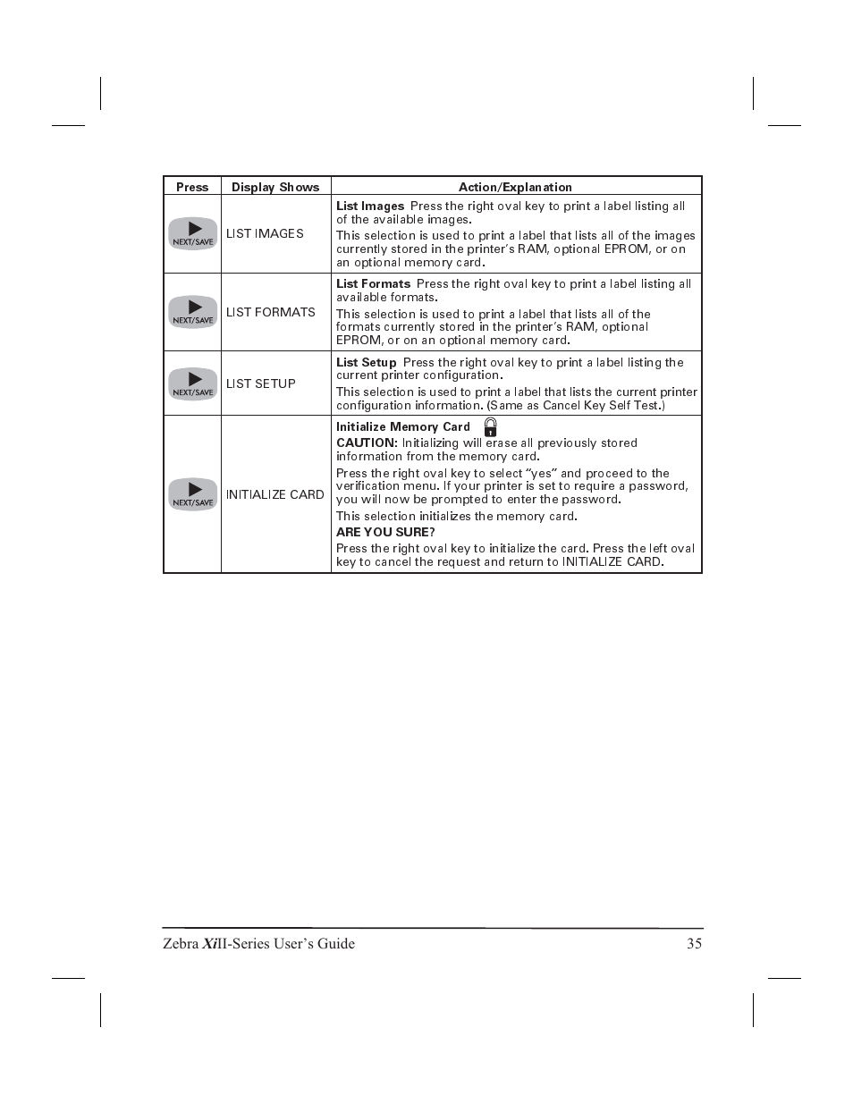 Zebra xi ii-series user’s guide 35 | Zebra Technologies XiII-Series User Manual | Page 47 / 118